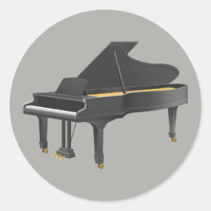 Sticker Rond Grand Piano-Stickers