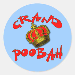 Sticker Rond Grand Poobah avec des produits de la Couronne