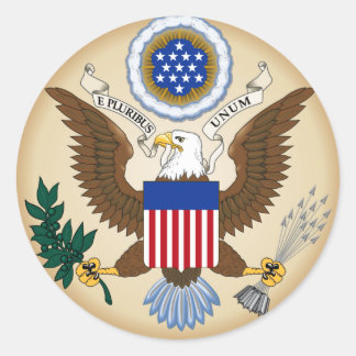 STICKER ROND GRAND SCEAU DES ÉTATS-UNIS