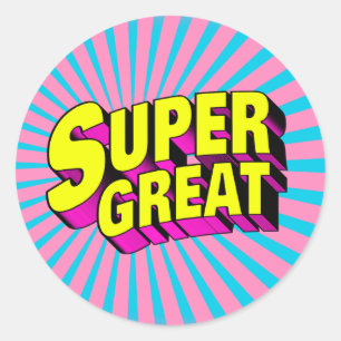 Sticker Rond Grand superbe