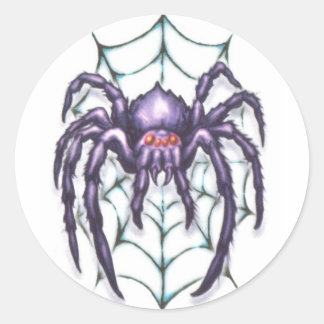 Sticker Rond Grande araignée de la tribu