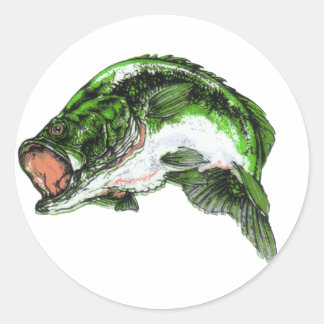Sticker Rond Grande basse de bouche