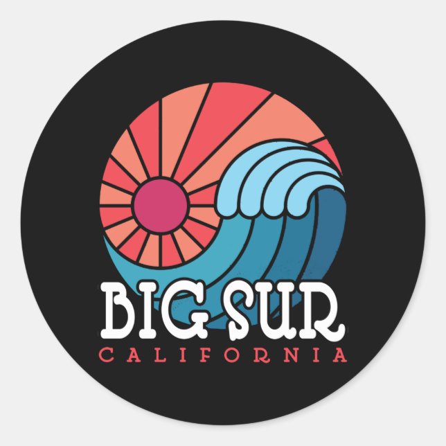 Sticker Rond Grande-Californie (Devant)