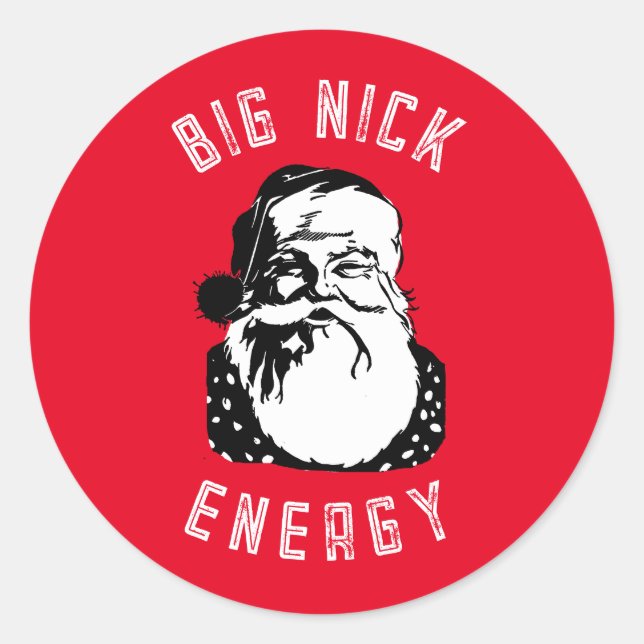 STICKER ROND GRANDE ÉNERGIE NICK (Devant)