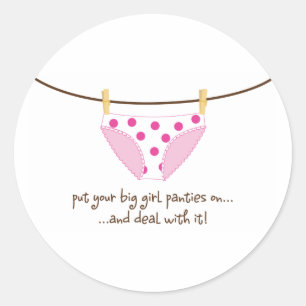 Sticker Rond grande fille