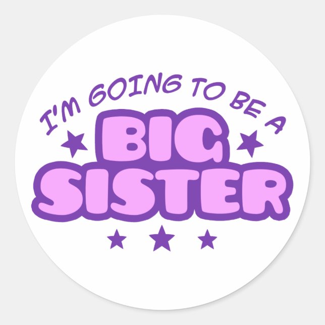 Sticker Rond Grande soeur (Devant)