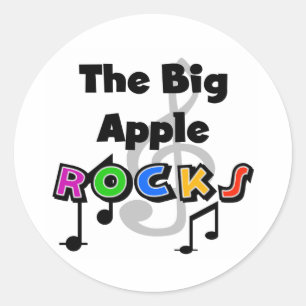 Sticker Rond Grandes roches d'Apple