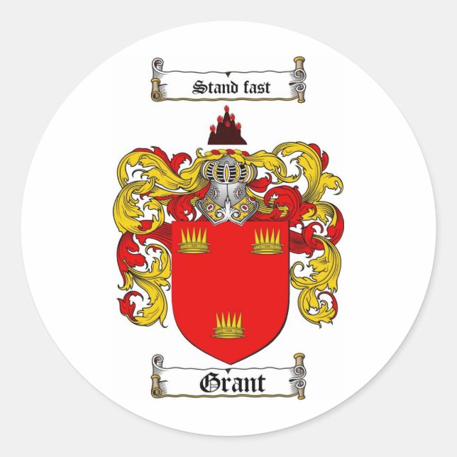 STICKER ROND GRANT CRÊTE FAMILIALE - GRAND MANTEAU D'ARMES (Devant)