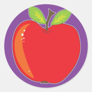 Sticker Rond Graphique Apple