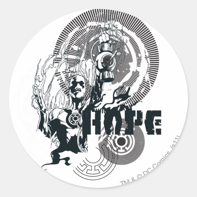 Sticker Rond Graphique de lanterne bleue 4 (Devant)