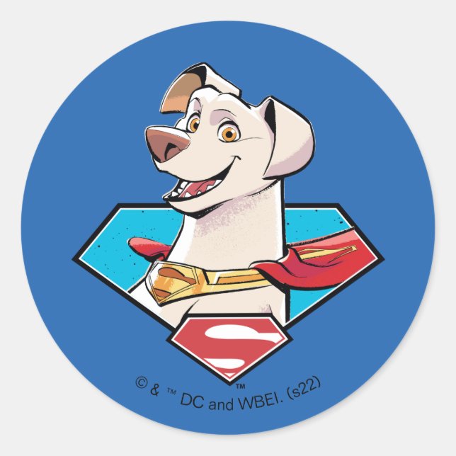 Sticker Rond Graphique Krypto S-Shield (Devant)