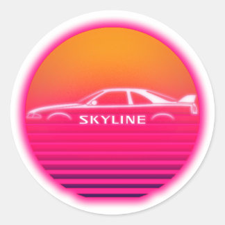 Sticker Rond Graphique Nissan Skyline