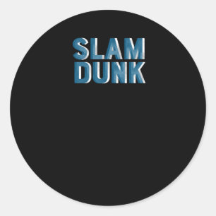 Sticker Rond Graphique Slam Dunk