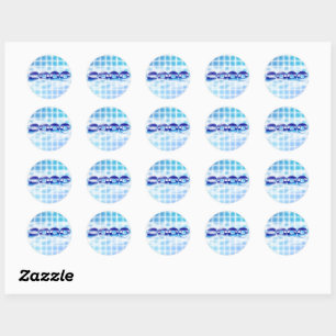 Sticker Rond Graphisme année 2000
