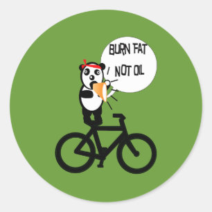 Sticker Rond Gras brûlées et non huile