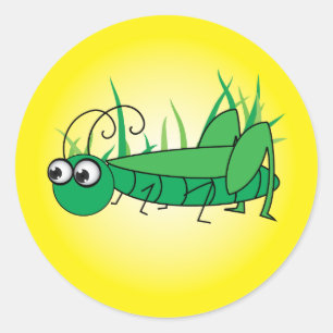 Sticker Rond Grasshopper