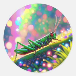 Sticker Rond Grasshopper