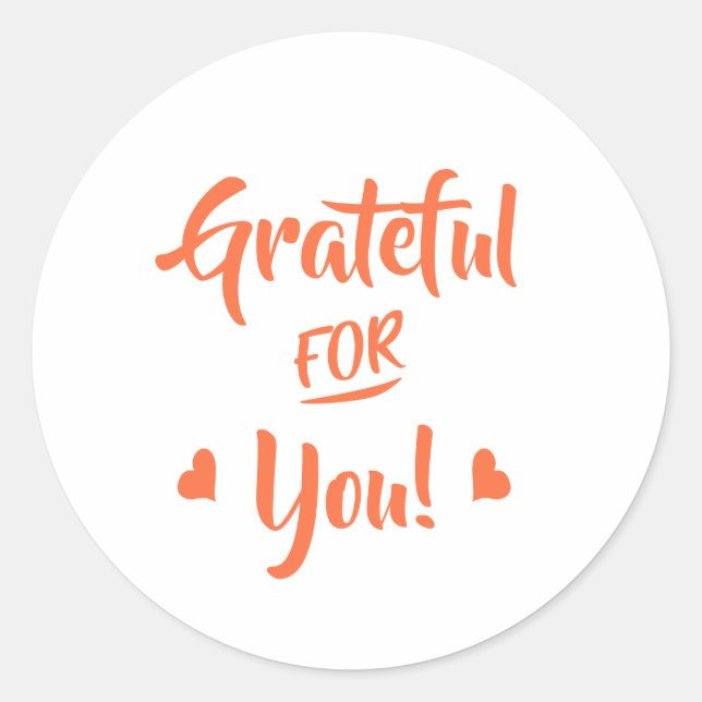 Sticker Rond Grateful (Devant)