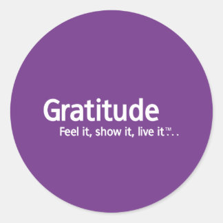Sticker Rond Gratitude - Thpense Shapers™