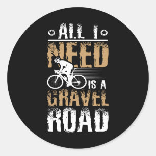 Sticker Rond Gravel Road Gravel