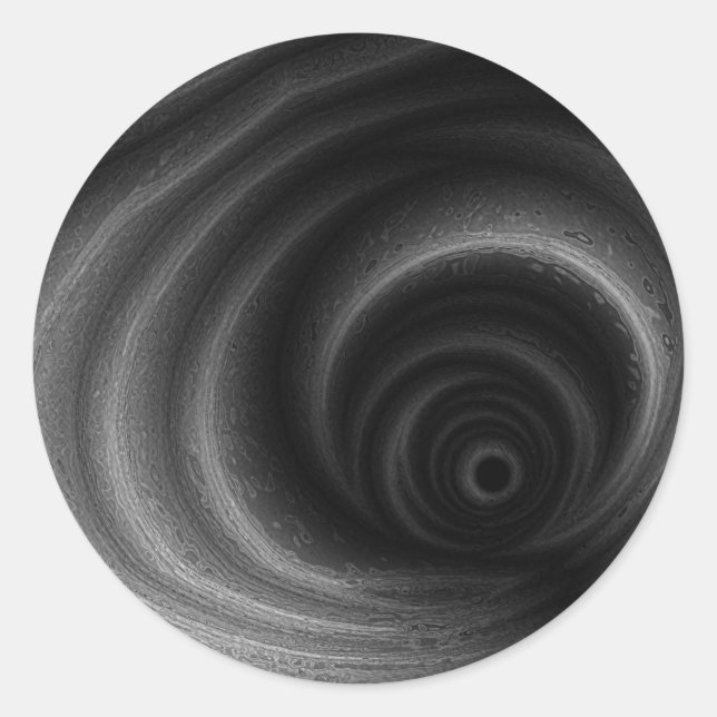 Sticker Rond Gravité noire (Devant)