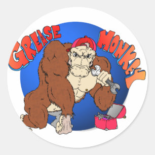 Sticker Rond Grease singe