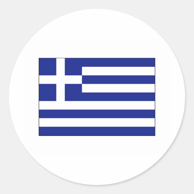Sticker Rond Grèce FLAG International (Devant)