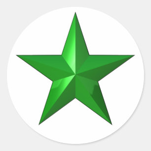 Sticker Rond GreenStarButton