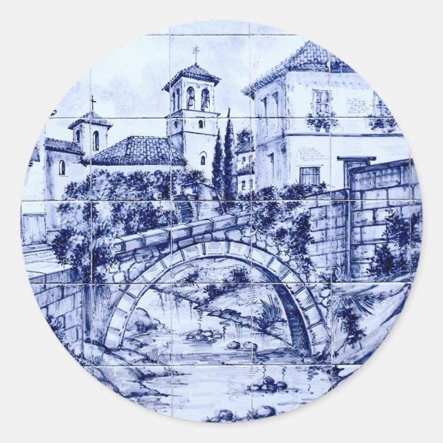 Sticker Rond Grenade, Espagne (Devant)