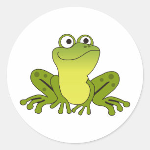 STICKER ROND GRENOUILLE