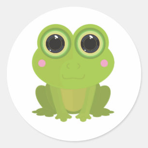 Sticker Rond Grenouille