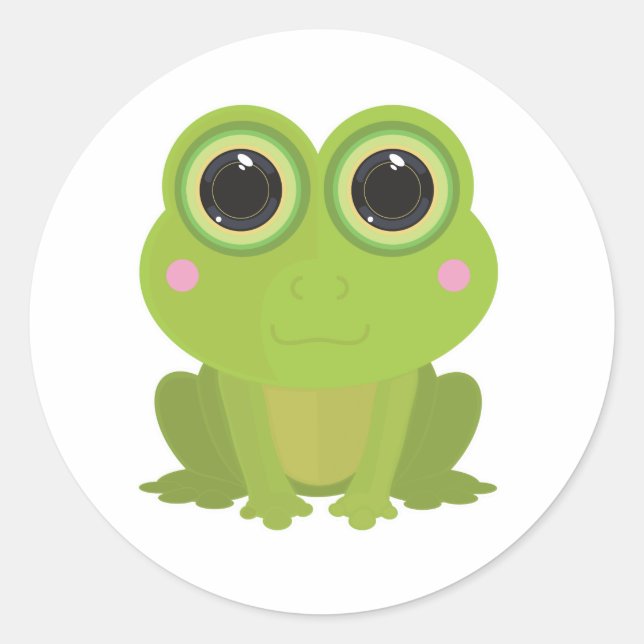 Sticker Rond Grenouille (Devant)