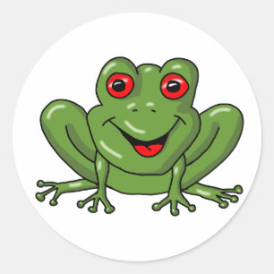 Sticker Rond grenouille