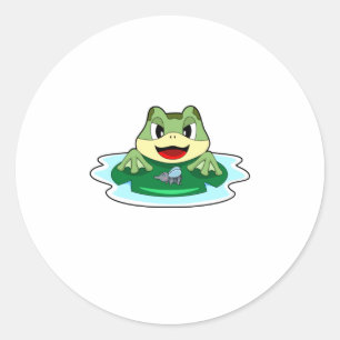 Sticker Rond Grenouille