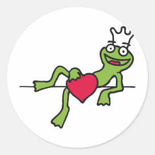 Sticker Rond grenouille