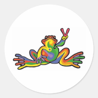 Sticker Rond Grenouille pacifique