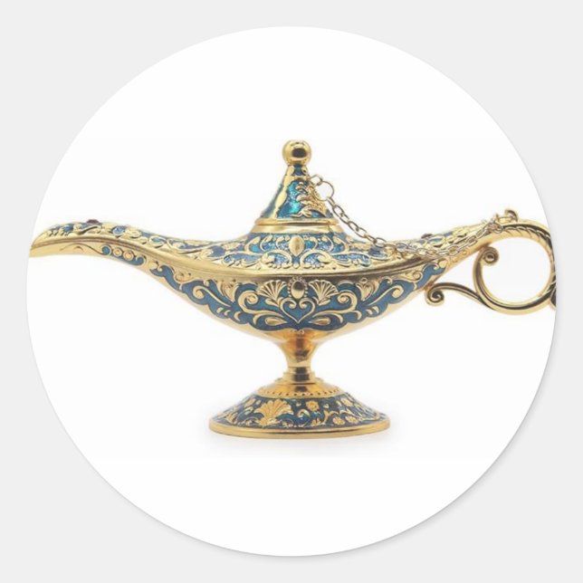 Sticker Rond grève avec gloire (Devant)