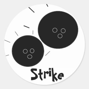 Sticker Rond Grève - Bowling