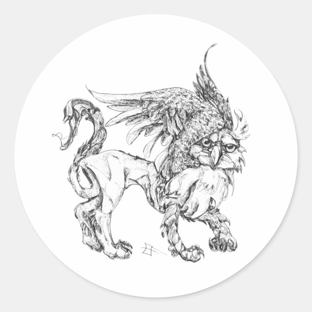 Sticker Rond Griffin (Devant)