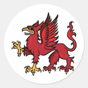 Sticker Rond Griffon