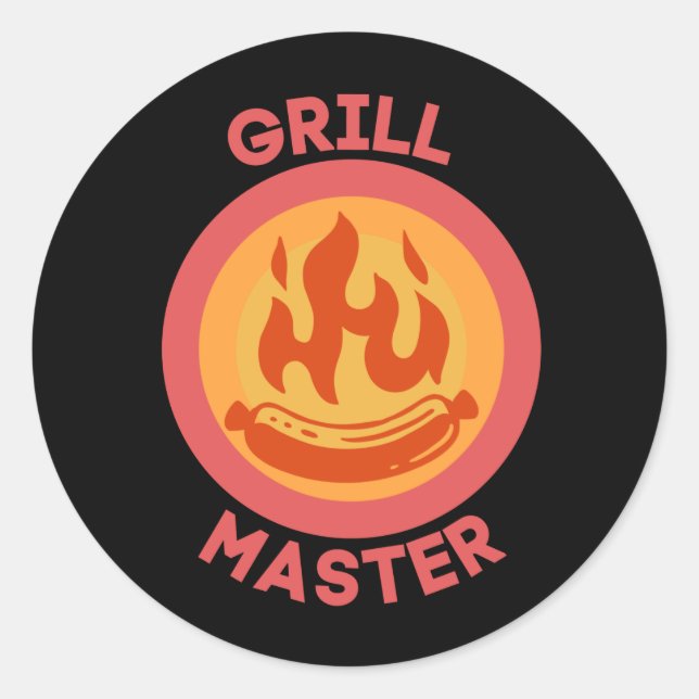 STICKER ROND GRILL MASTER (Devant)