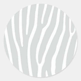 Sticker Rond Gris argenté et Poster de animal blanc