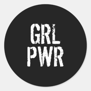 STICKER ROND GRL PWR -
