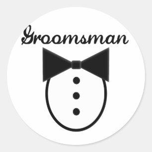 Sticker Rond Groomsman