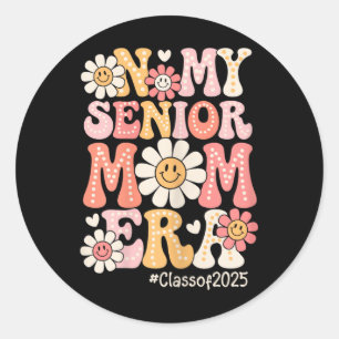 Sticker Rond Groovy Dans Mon Ère De Maman De Terminale Cl De 20