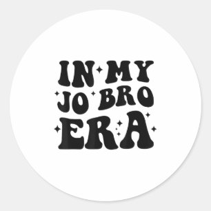 Sticker Rond Groovy Rétro À Mon Ère Jo Bro Drôle Femmes Hommes 