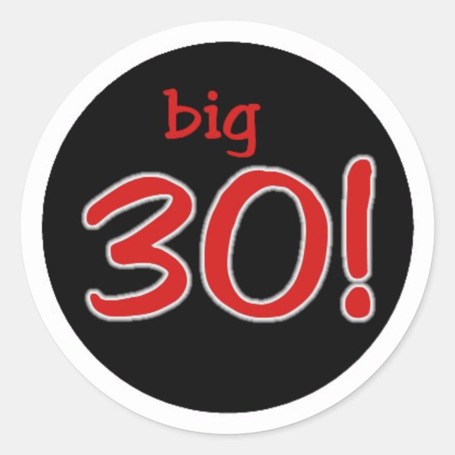 Sticker Rond Gros 30 (Devant)