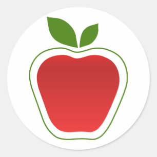 Sticker Rond Gros Apple
