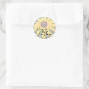 Sticker Rond Gros plan de la Fête des mariées florale Rudbeckia