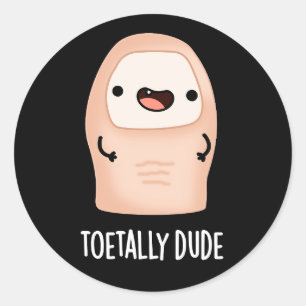Sticker Rond Gros Toe Pun Gros Toe Gros Géant Géant